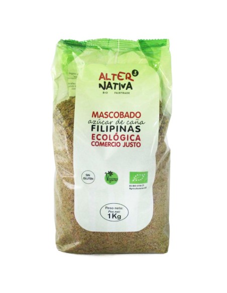 Azúcar de Caña Mascobado Bio. 1Kg Filipinas