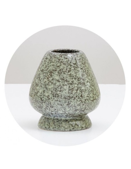 Whisk Holder Grey & Green