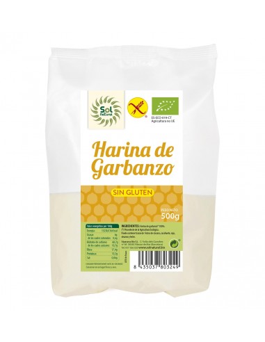 Harina De Garbanzo Sin Gluten Bio 500 G De Solnatural