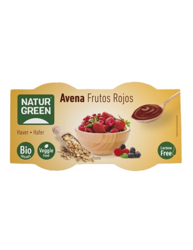 Postre de Avena Frutos Rojos