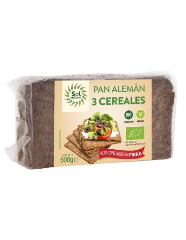 Pan Aleman 3 Cereales Bio 500 G De Solnatural