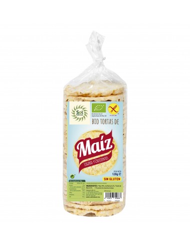 Tortas De Maiz Bio Sin Gluten 120 G De Solnatural