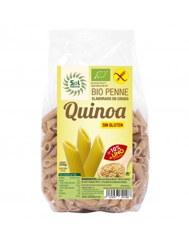 Penne De Quinoa Con Lino Bio S/Gluten 250 G De Solnatural
