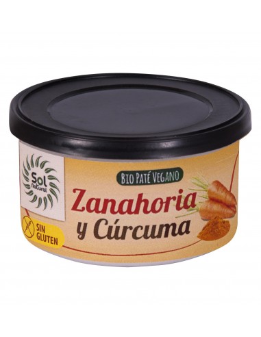 Pate Zanahoria Y Curcuma Bio 125 G De Solnatural