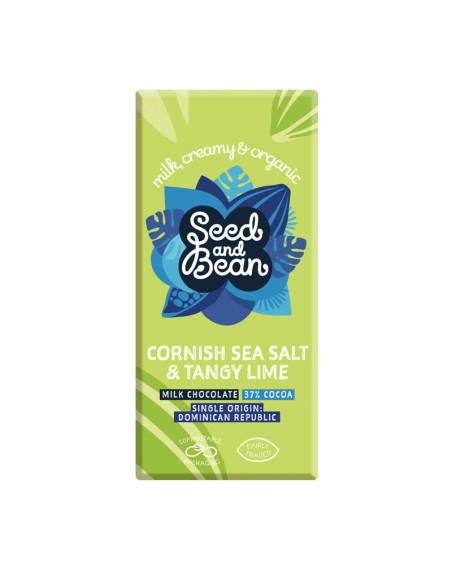 Chocolate con leche Sal de Cornualles y Lima