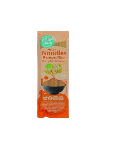 Noodles de Arroz Integral con Calabaza y Jengibre