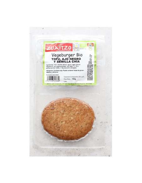 Hamburguesa Chía y Ajo Negro