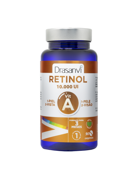 Vitamina A Retinol 90 Comprimidos Drasanvi  Piel Saludable