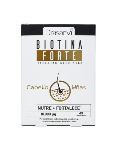 Biotina Forte 10.000µg Drasanvi  45 Comprimidos Vitalidad