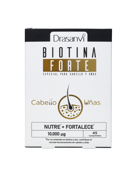 Biotina Forte 10.000µg Drasanvi  45 Comprimidos Vitalidad