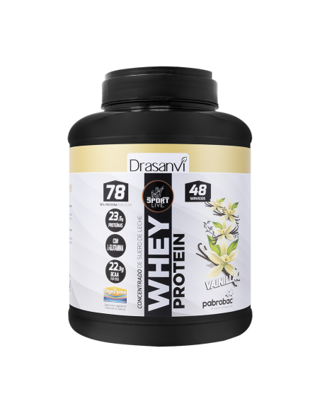 Whey Protein Concentrada Vainilla 1450G Sport Live Drasanvi