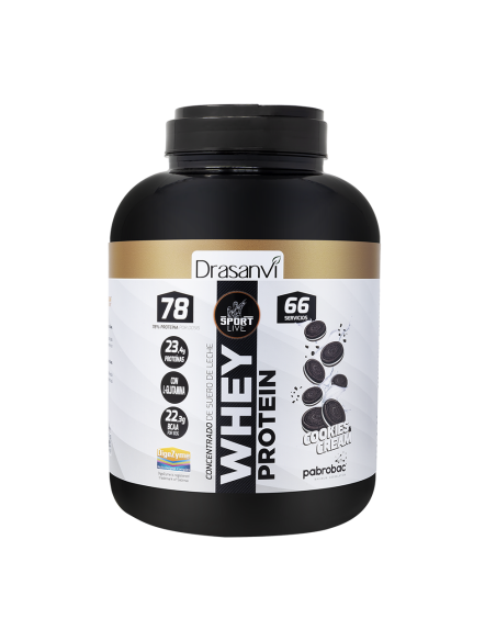 Whey Protein Concentrada Cookies And Cream 2Kg Sport Live Drasanvi