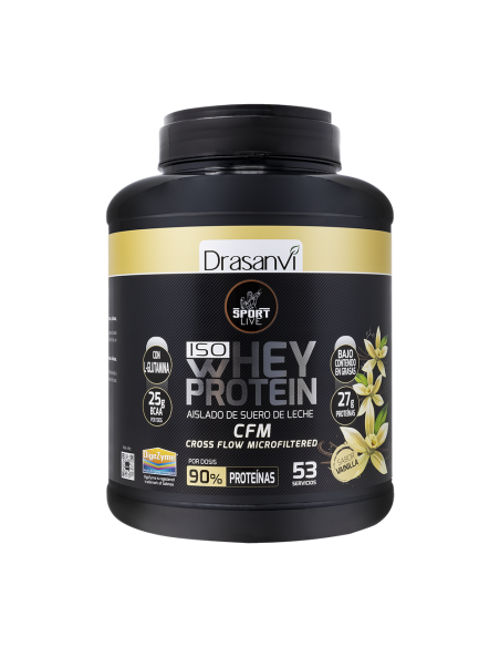 Whey Protein Aislado Vainilla 1,6Kg Sport Live Drasanvi