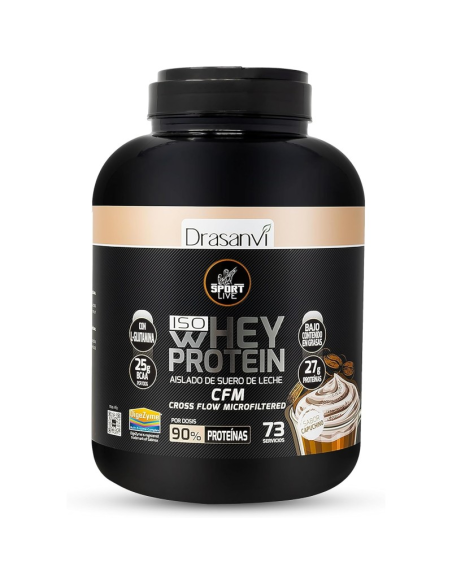 Whey Protein Aislado Capuchino 2,2Kg Sport Live Drasanvi