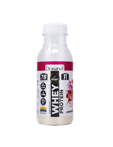 Botella Monodosis Whey Protein Concentrado Yogur Fresa 30G Sport Live Drasanvi