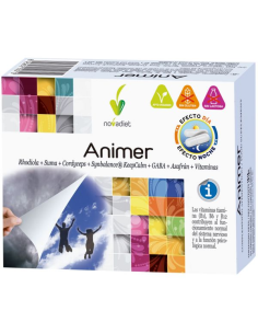 Pack 3x2 Animer Envase de 60 cápsulas vegetales. de Novadiet