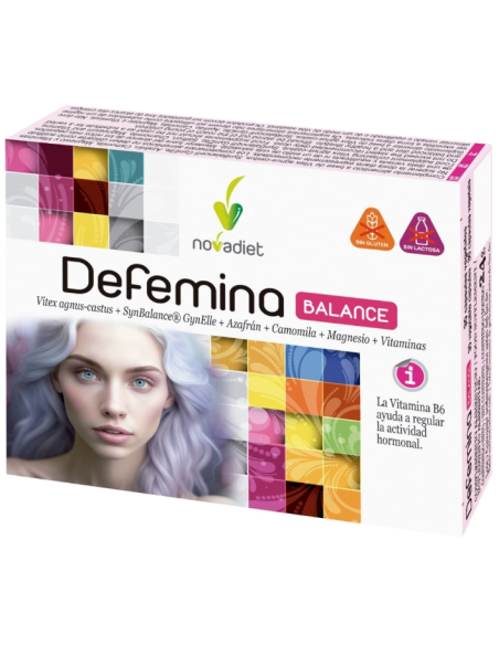 Pack 3x2 Defemina Balance Envase de 30 cápsulas vegetales. de Novadiet