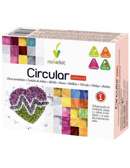 Pack 3x2 Cápsulas Vegetales Circular Novadiet 60 unidades
