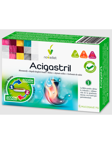 Pack 3x2 Acigastril Envase de 30 comprimidos. de Novadiet