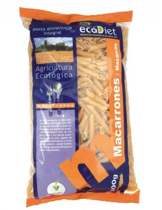 Pack 3x2 Macarrones Integrales Ecodiet Envase de 500 g. de Novadiet