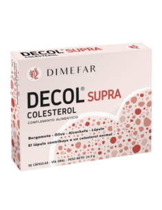 Decol Supra Colesterol 30 Cap. Dimefar  Control Natural Lipídico