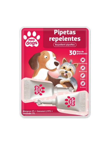 Neo Dogs Pipetas Repelentes Anti-Insectos 2 Uds. Efectivas