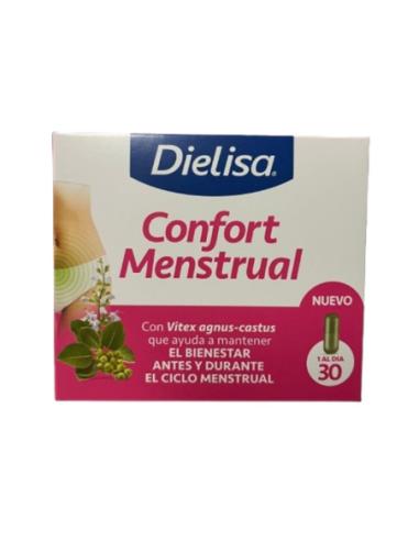 Confort Menstrual Dielisa® 30 Cápsulas  Alivio Natural Día a Día