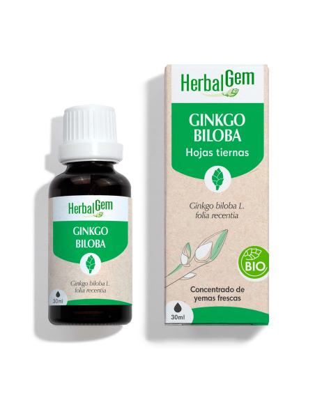 Ginkgo Bio 30 ml Herbalgem  Suplemento Natural para la Memoria