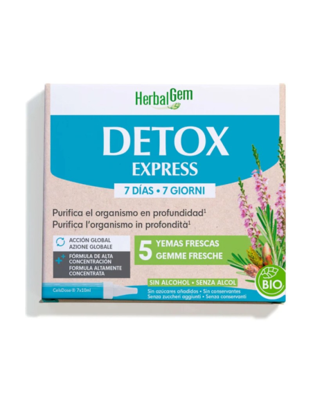 Detox Express Expositor Lleno 6 Ref de Herbalgem