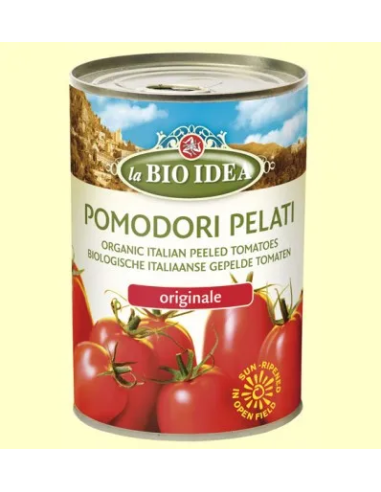Tomates Enteros Pelados 400 G de Bio Idea