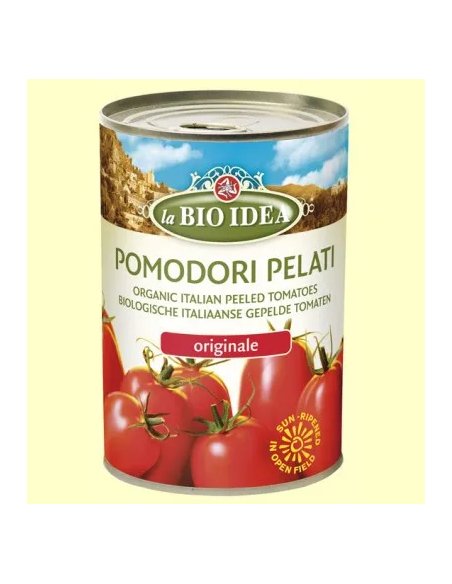 Tomates Enteros Pelados 400 G de Bio Idea