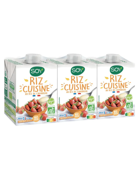 Riz Cuisine 3 X 200 Ml de Soy