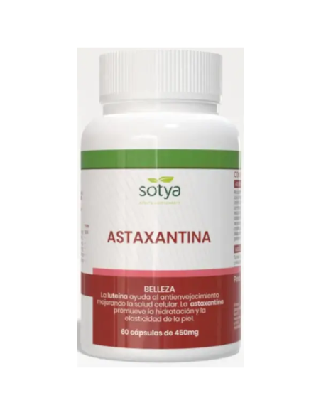 Astaxantina 450mg 60 Cápsulas | Antioxidante Natural Sotya