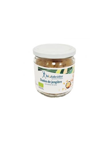 Pack 6 Uds. Jengibre caramelizado dados Tarro de Biolabrador