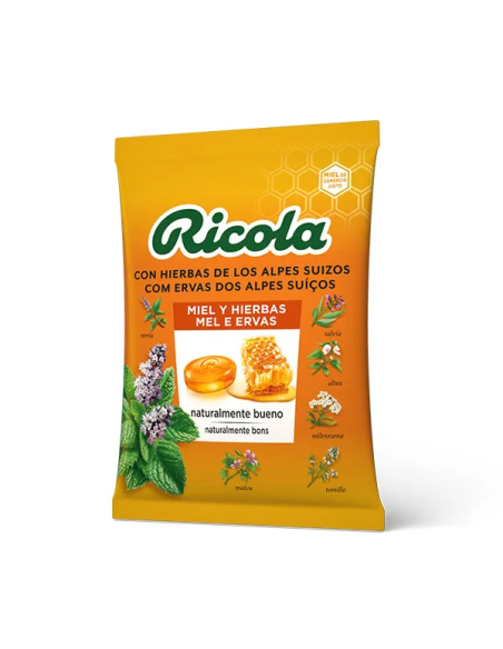 Pack 12 Uds. Ricola Miel y Hierbas  Alivio Natural