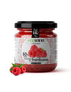 Mermelada Bio de Frambuesa Sin Azúcar 255g Ecosana