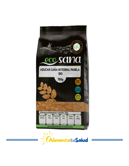 Azucar Caña Integral Panela Bio 1Kg Ecosana