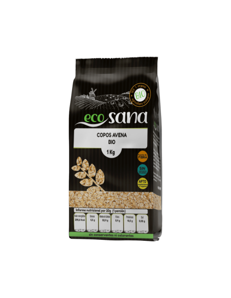 Copos Avena Gruesos Integral Bio 3Kg Ecosana