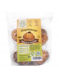 Magdalenas S/Gluten  Chocolate 5/U 220 G De Solnatural