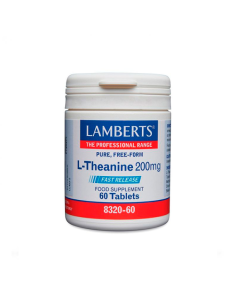 Pack 2 L-Teanina 200 mg 60 cápsulas Lamberts calidad premium
