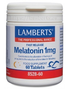 Pack 2 Uds. Melatonina 1 mg Liberación Rápida  NOVEDAD de Lamberts