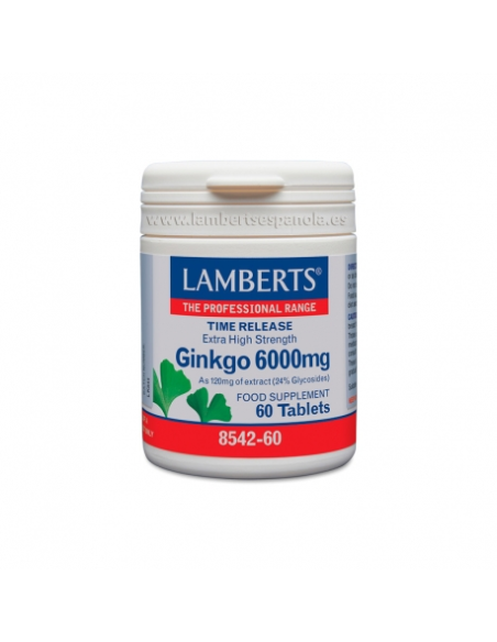 Pack 2 Uds. Ginkgo Biloba 6000 mg de Lamberts