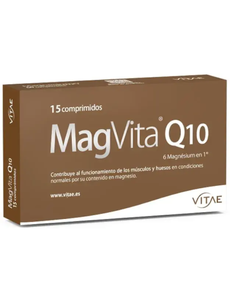 Pack 2 uds MagVita Q10 15 comprimidos de Vitae