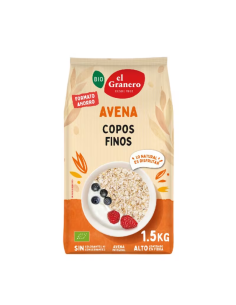Copos Finos de Avena Integral Bio 1.5 kg - El Granero Integral