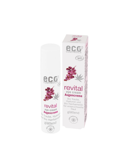 Contorno de ojos Revital 50ml con uva, cáñamo y ácido hialurónico