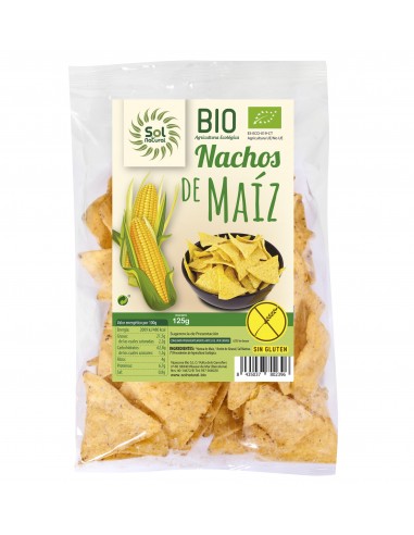 Nachos De Maiz Natural Sin Gluten Bio 125 G De Solnatural