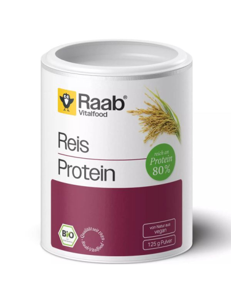 Proteína de arroz en polvo Raab Vitalfood 125g natural