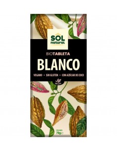 Tableta Choco Blanco Bio 70 G De Solnatural