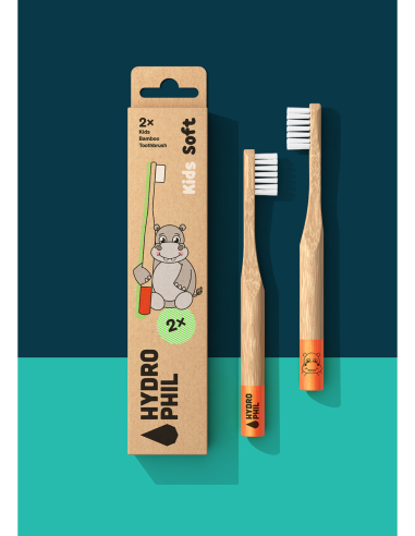 Cepillo de dientes niño Hippo Hydrophil Pack 2 unidades