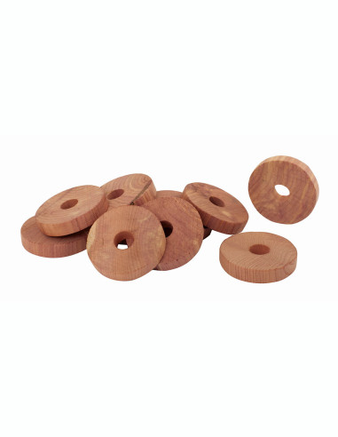 Madera de cedro antipolilla para perchas Redecker 10 unidades